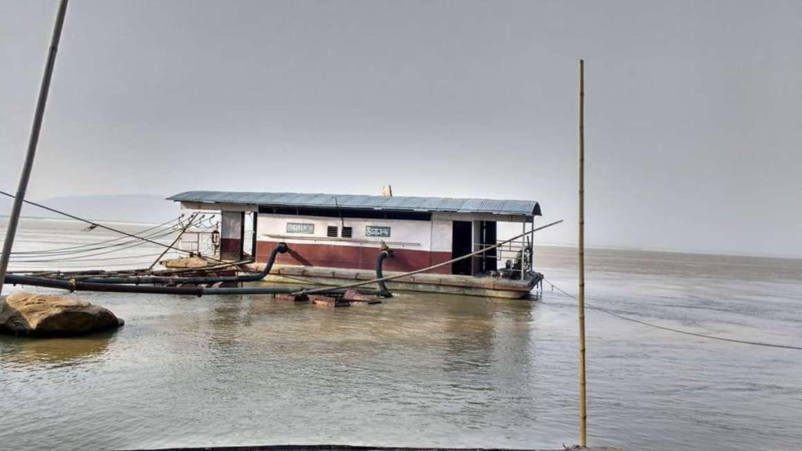 A view of the Brahmaputra river